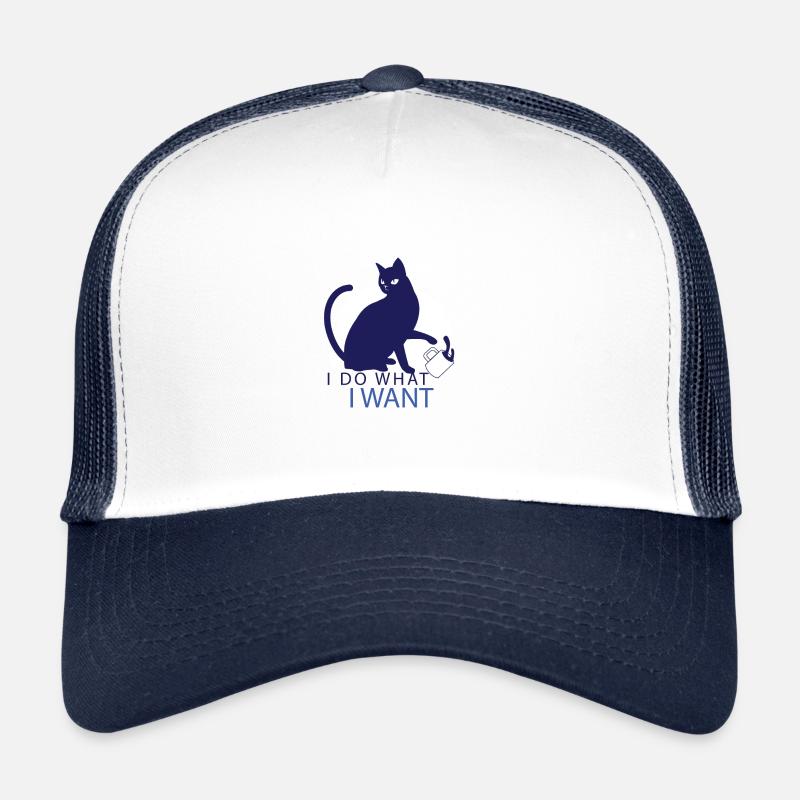 Chat rebelle Casquette trucker 