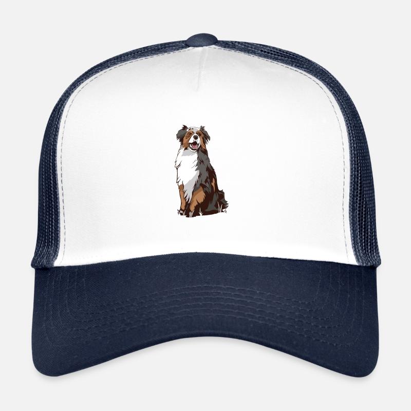 Australian Shepherd tea dog Trucker Cap