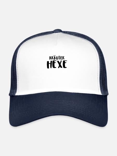 Herbal Witch - Trucker Cap - white/navy - Front