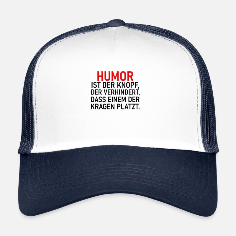 Humor - Trucker Cap - Weiß/Navy