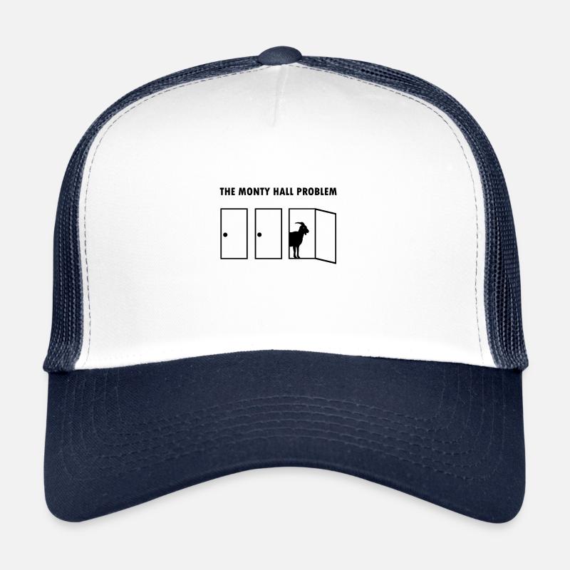 Monty Hall Mathematician Gift Math Teacher Nerd Trucker Cap