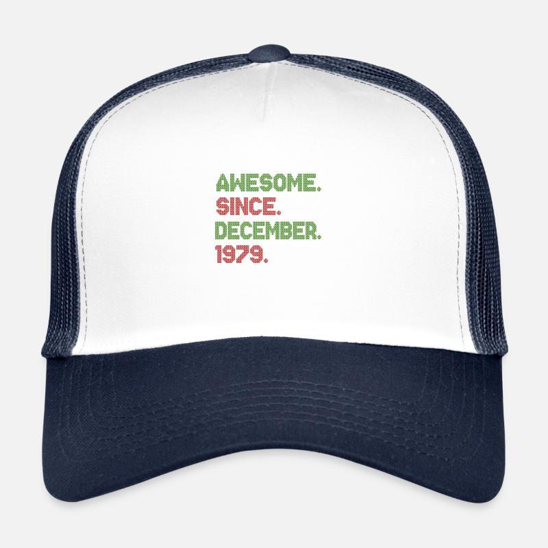 Awesome Since December Christmas Ave 1979 Trucker Cap