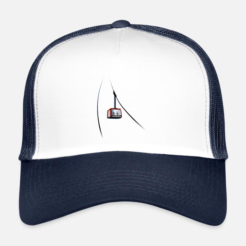 Gondola Aiguille du Midi Chamonix leewarddesign - Trucker Cap - white/navy