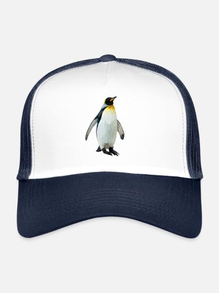 pinguin - Trucker Cap - Weiß/Navy - Vorne
