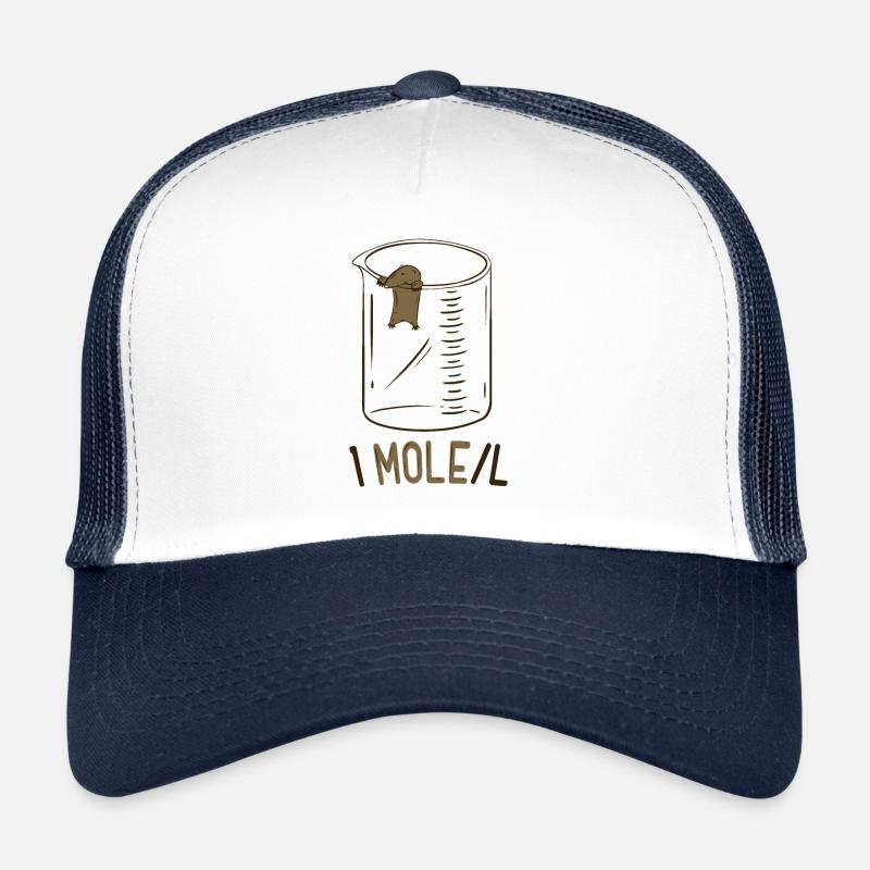 One Mole Per Liter Lustig Chemie Geek Physik Nerd Trucker Cap