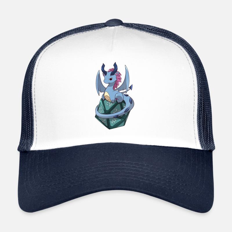 Dragon D20 - Casquette trucker  - blanc/marine