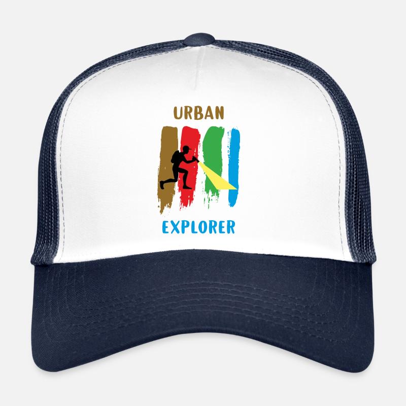 Urban Explorer - Urbex - Trucker Cap - Weiß/Navy