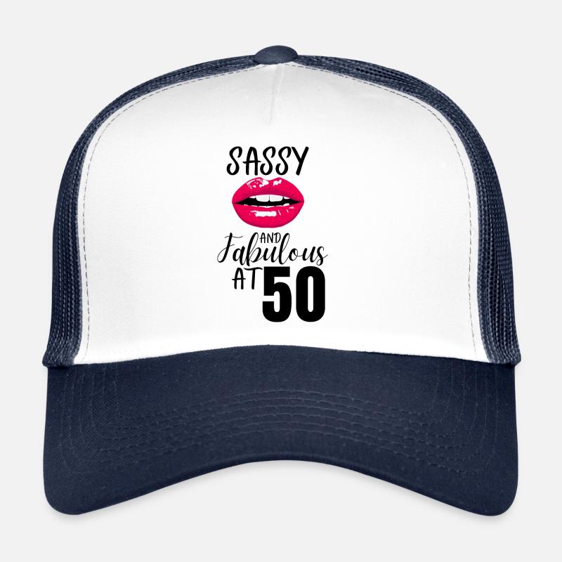 Sassy et Fabuleux à 50 ans. 50e anniversaire Casquette trucker 