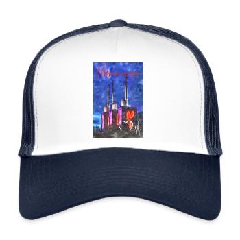 Hannover - Trucker Cap - Weiß/Navy - Vorne