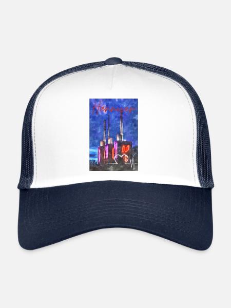 Hannover - Trucker Cap - Weiß/Navy - Vorne