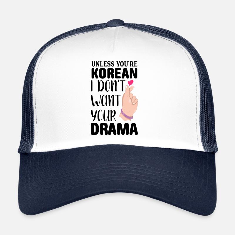 Kdrama K-Drame K Drame Séoul Kpop K-Pop Hallyu Casquette trucker 