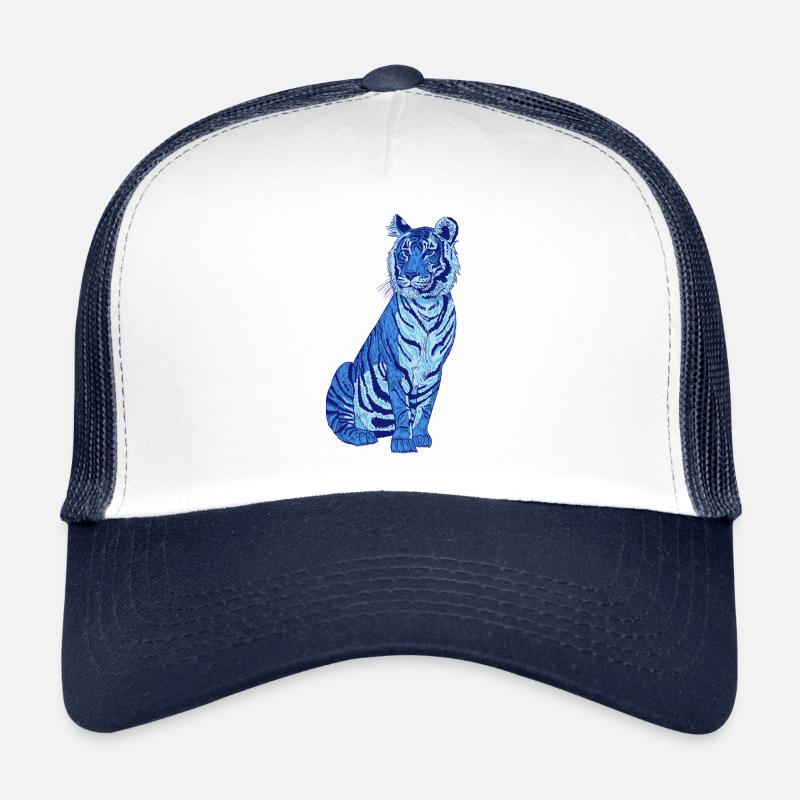 Bleu tigre Casquette trucker 