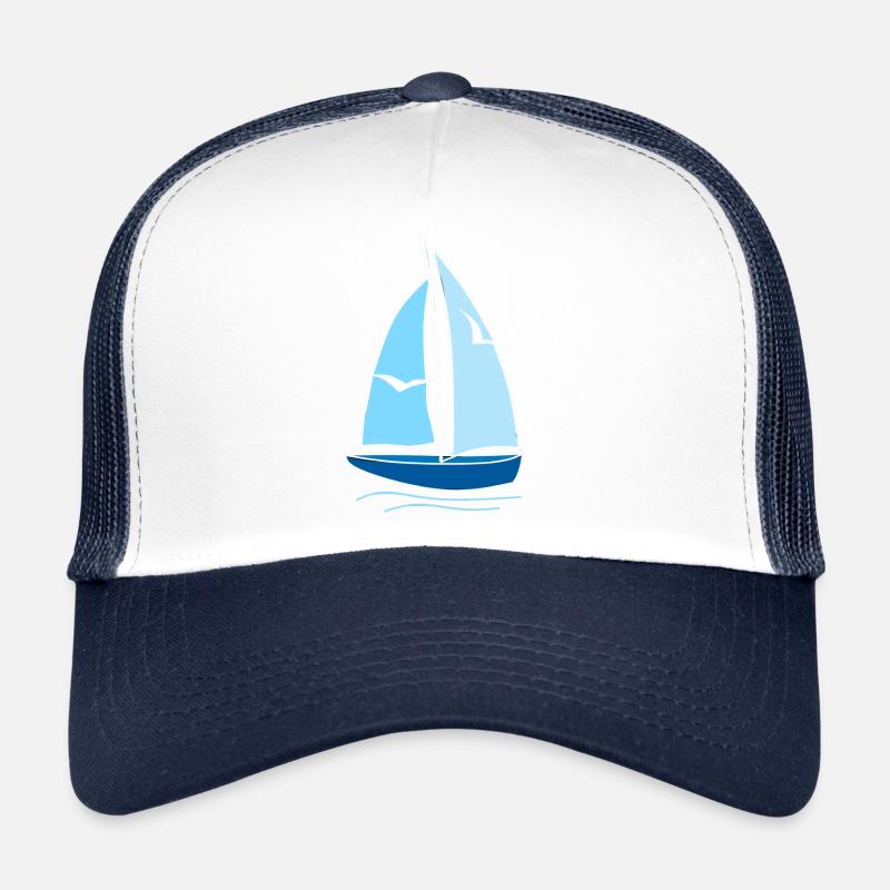 Voilier Mouettes, Cadeau, mode, cool, tendance, style, Casquette trucker 