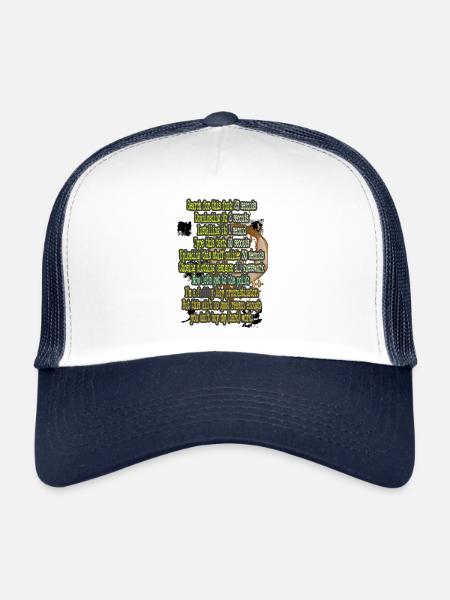 Sign of the times - Casquette trucker  - blanc/marine - Devant