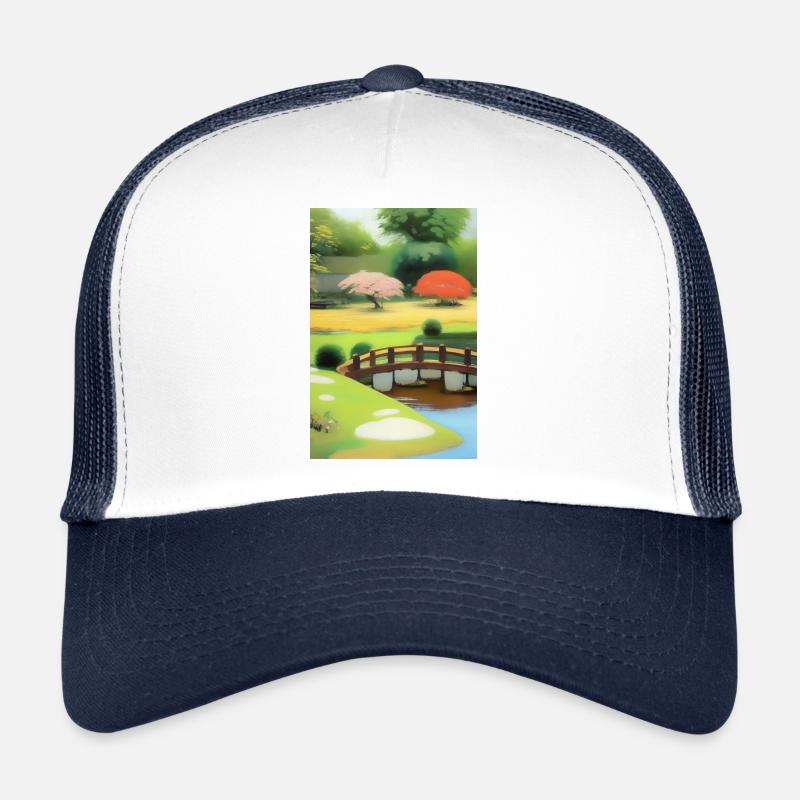 Jardin zen chinois Casquette trucker 
