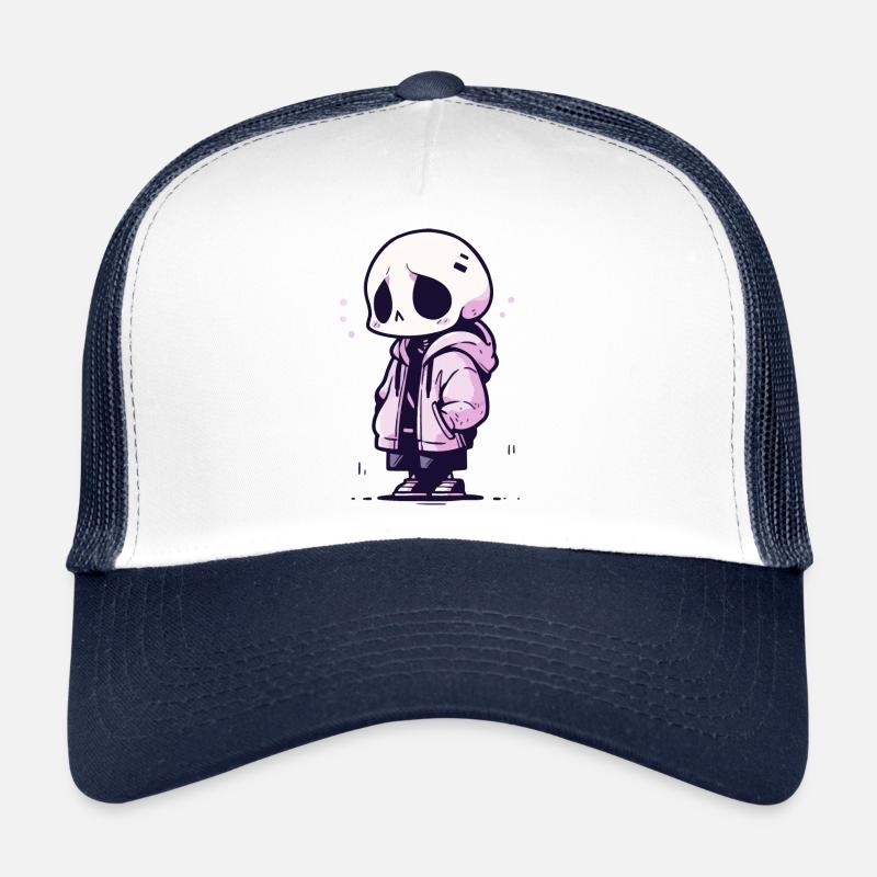 Squelette mignon d’Halloween - Design effrayant mignon Casquette trucker 
