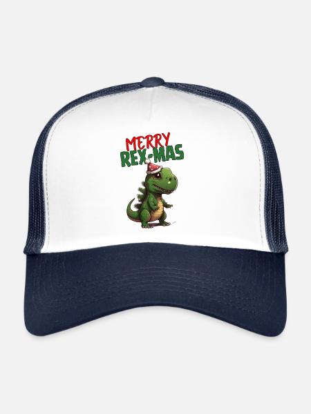 Joyeux Rex-Mas - Casquette trucker  - blanc/marine - Devant
