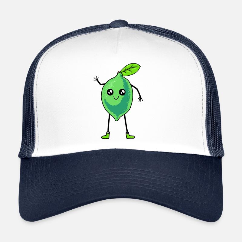 lemon, lime, lime, vitamins, funny, sour Trucker Cap