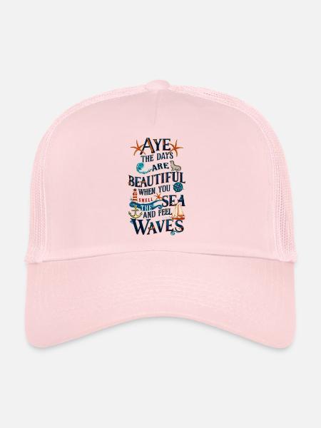 Meerzauber  - Trucker Cap - Hellrosa - Vorne