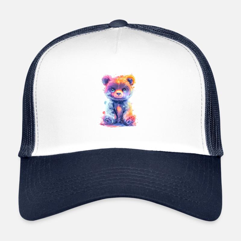 Lustiger Neon Baer Trucker Cap