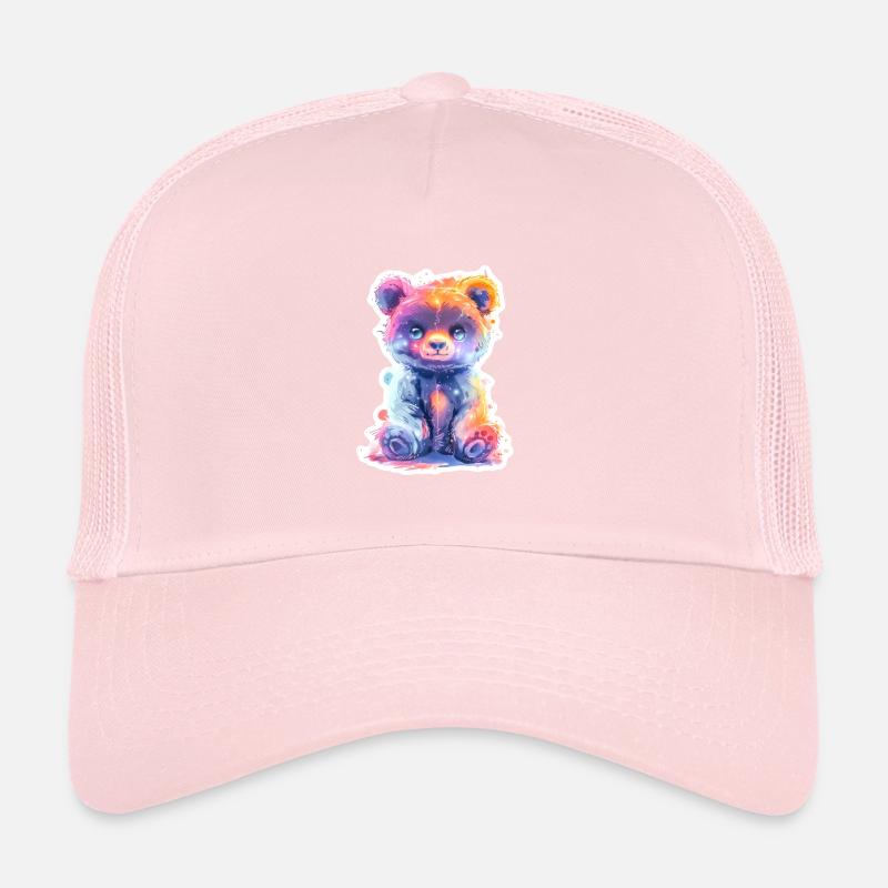 Lustiger Neon Baer Trucker Cap