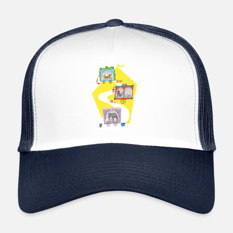 zoo Tier Zirkus - Trucker Cap - Weiß/Navy