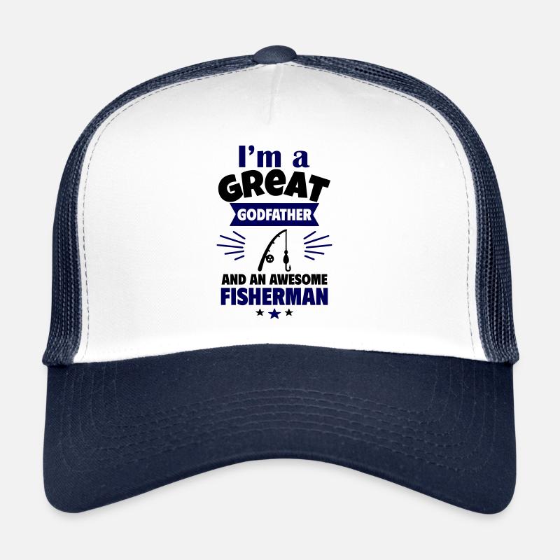 Parrain ingénieux et pêcheur passionné Casquette trucker 