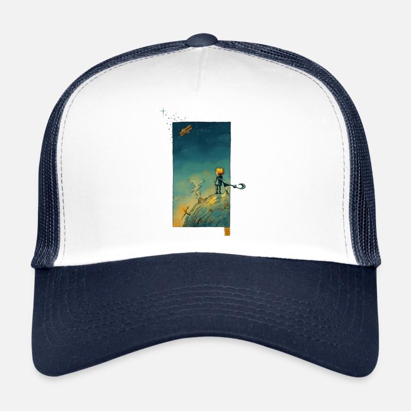 The little Stargazer - Trucker Cap - white/navy