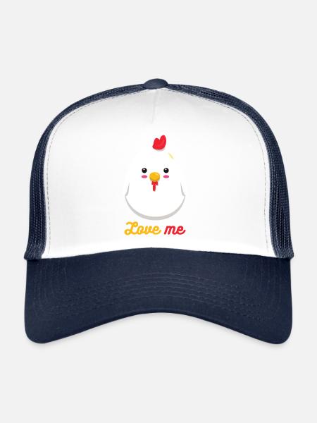 rooster - Trucker Cap - white/navy - Front