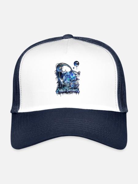 Cyber Dreams Voiture Aquatique - Casquette trucker  - blanc/marine - Devant