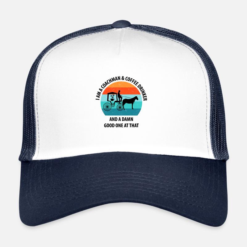 Cocher Calèche Calèche Café Casquette trucker 