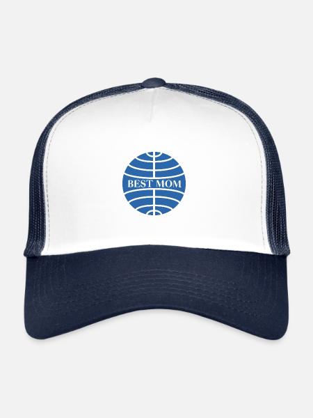 Best mom - Trucker Cap - white/navy - Front