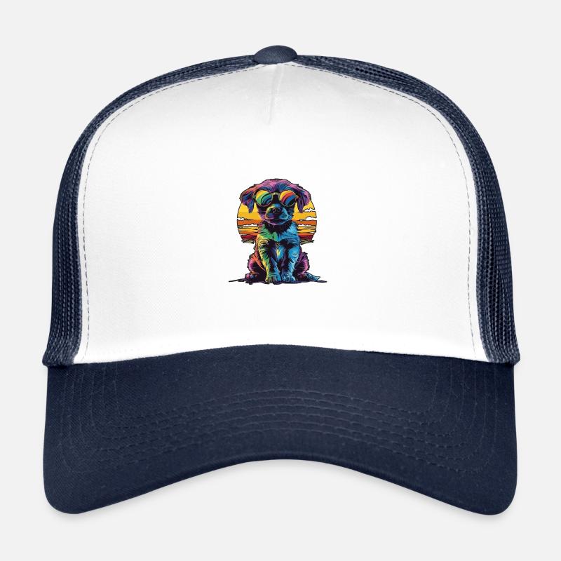 Mode citadine élégante : Chiot drôle Casquette trucker 