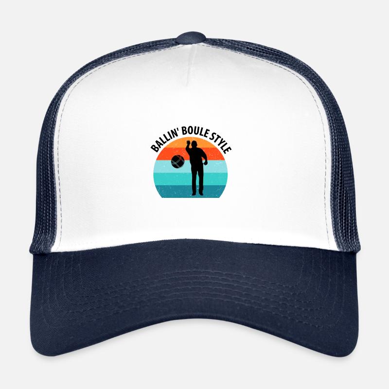 Boule Pétanque Boccia Boules Casquette trucker 