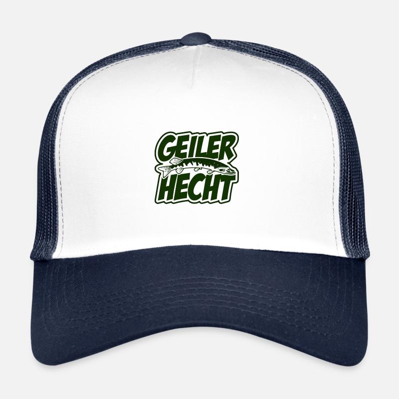 Geiler Hecht Witzig Papa Angler Trucker Cap