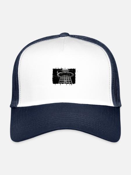 Acoustic guitar - Trucker Cap - white/navy