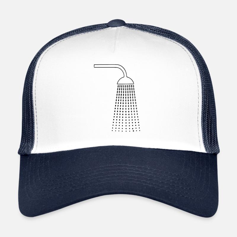 Dusche Zeichnungen - Trucker Cap - Weiß/Navy