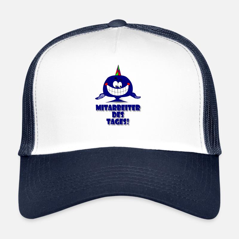 Employé de la journée - Casquette trucker  - blanc/marine