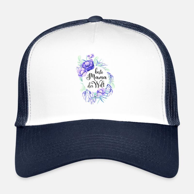 Beste Mama der Welt - Trucker Cap - Weiß/Navy