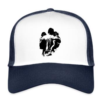 Dad Daughter Father Child Pride - Trucker Cap - white/navy - Front