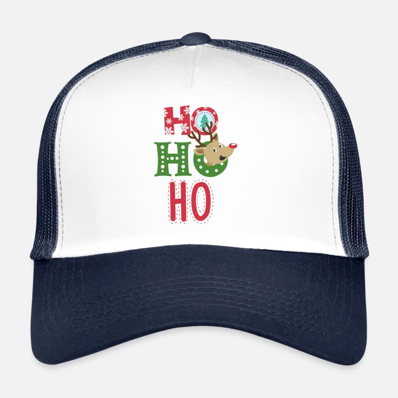 HOHOHO mon cher - Casquette trucker  - blanc/marine