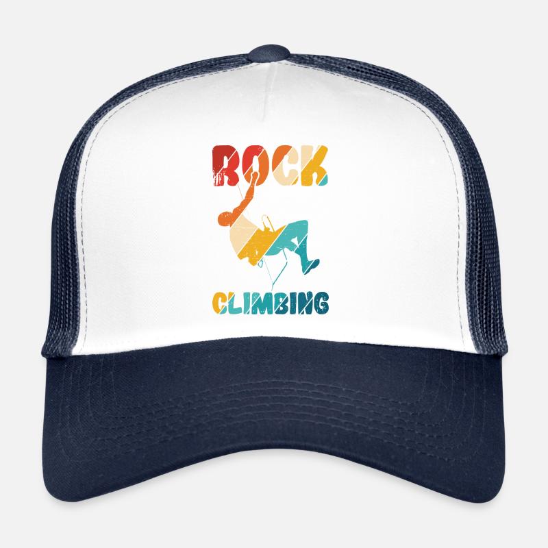 Klettern Bouldern - Trucker Cap - Weiß/Navy