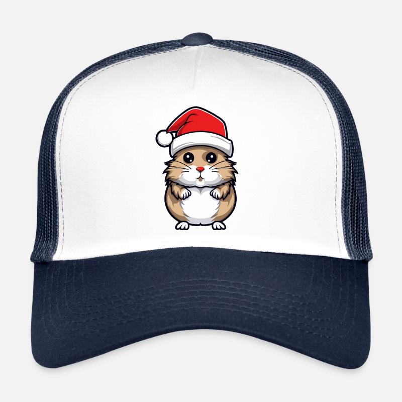 Hamster Weihnachten Tier Porträt Xmas Trucker Cap