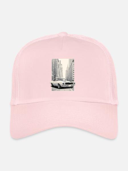 Vintage Cam 17 Skyline - Trucker Cap - pale pink - Front