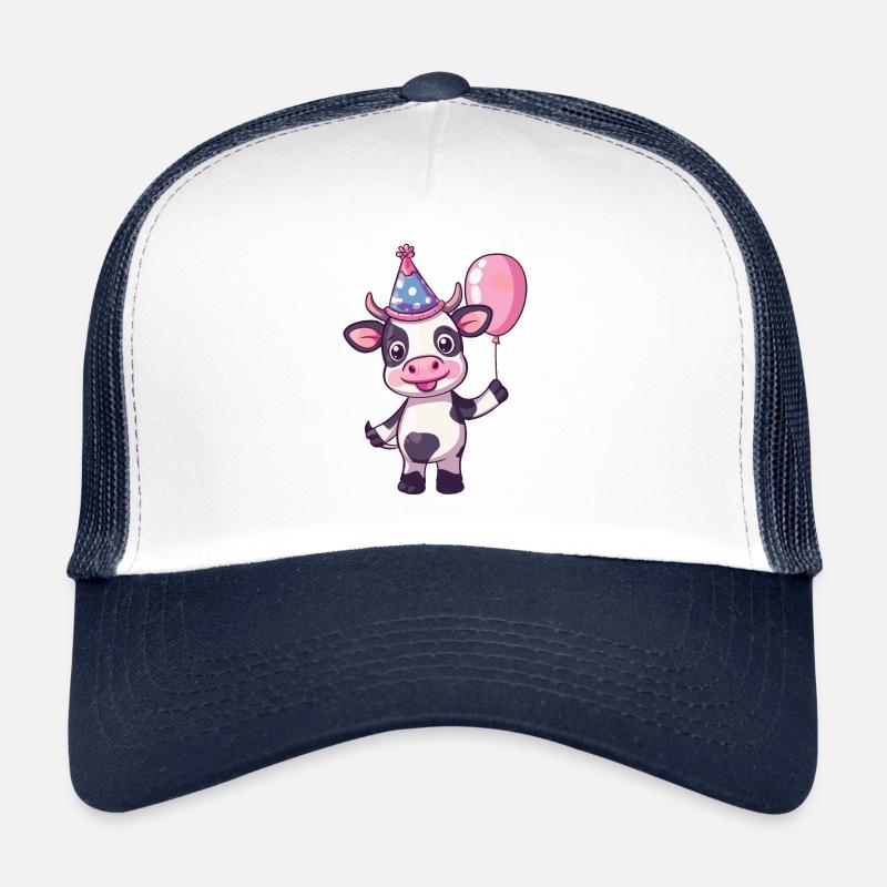 Kuh Geburtstag Comic Trucker Cap