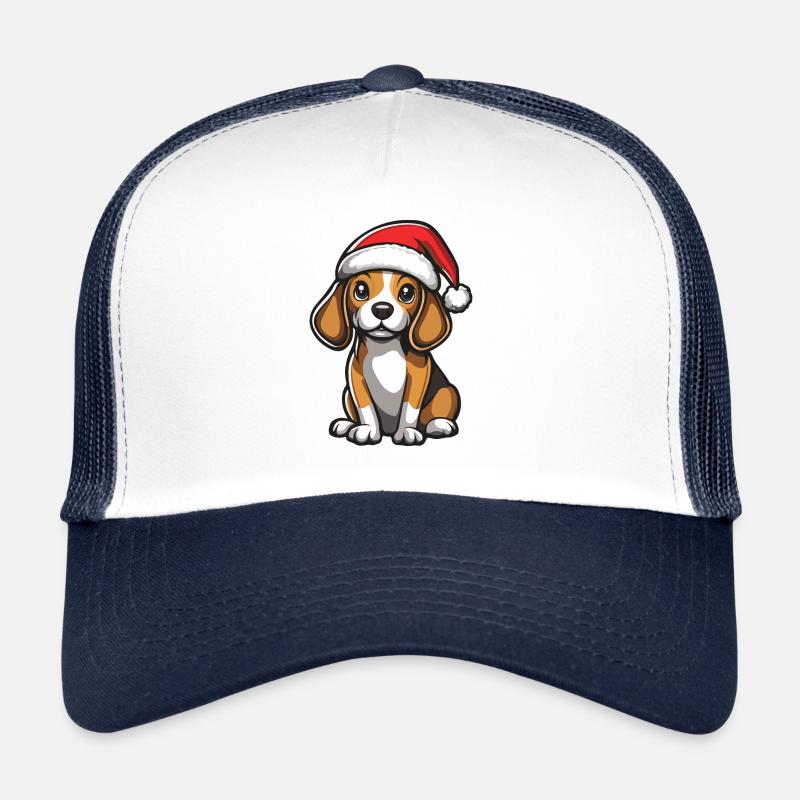 Beagle chien Noël mignon Casquette trucker 