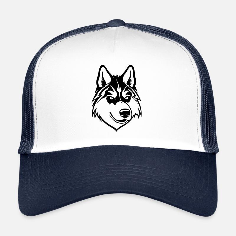 Husky Hund Wolf Trucker Cap