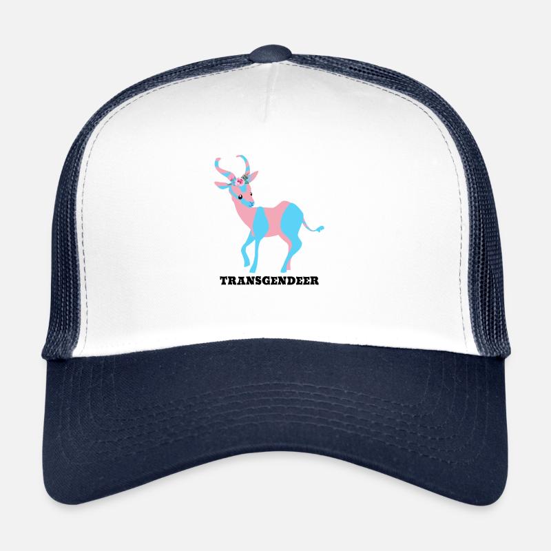 Transgendeer - Trucker Cap - white/navy