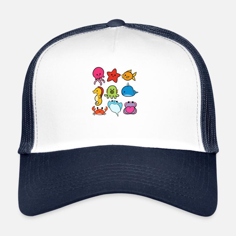 Meerestiere Ozean Meer Tiere Trucker Cap