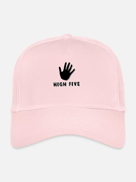 High Five - Trucker Cap - Hellrosa - Vorne